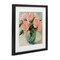Stupell Industries Pink Roses in Green Vase Framed Print Under Glass, design by Gina Kelly